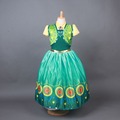 Top Elsa Dress Baby Kids Short Sleeve Custom Cinderella Girls Tutu Dress Princess Children Reine Des