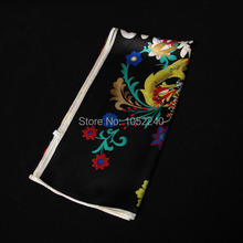 China Silk World Women s fashion square silk scarves floral print 100 silk wrap women s