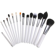 15Pcs Pro Facial Makeup Brushes Kit High Quality Fiber Face Eyes Blush Brush Set Women Beauty
