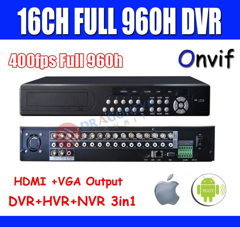 Купить HDMI 16-канальный полный 960h cctv dvr рекордер full d1 dvr ...