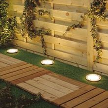 Waterproof Solar LED Sunken Garden/Path Lights with Day/Night Sensor