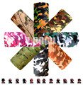 LOOGU Camo Paisley Bandana Camo Army Headband Camouflage Outdoor Sport Bandana Bicycle Cycling Bandana Scarf magic