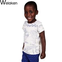 Fashion 2016 Children T Shirt Mini Rodini Print Short Sleeve Cotton Boys Tees Baby Costume Summer Kids T-Shirt
