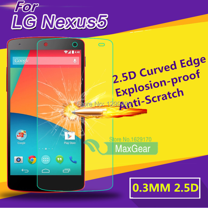 Retail Nexus 5 Ultra thin 2 5D Premium Tempered Glass Anti shatter Screen Protector Film For