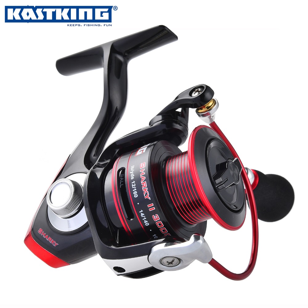 KastKing Sharky II 2000 Series Waterproof Carbon Drag Spinning Reel with Metal Spool Lighter Stronger Sea Boat Fishing Reel