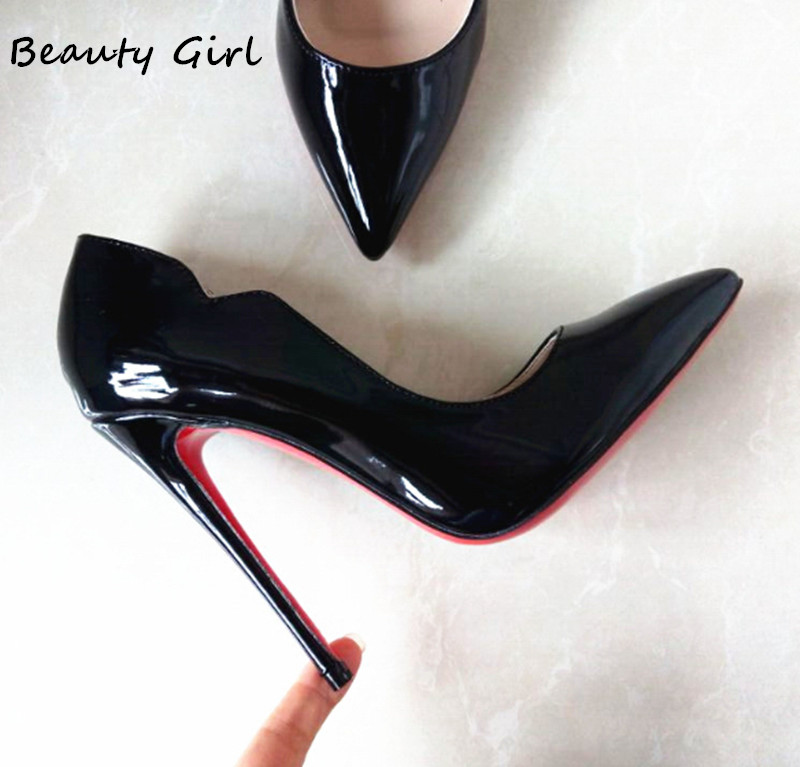Fashion Women Pumps Red Bottom High Heels Pumps Shoes For Women Red Bottoms Sexy Party Wedding Shoes Woman High Heel B-0001
