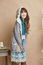 manteaux femme chaquetones de mujer poncho cloak coat woman winter gray lace pathwork mori girl lolita gothic hippie boho lolita