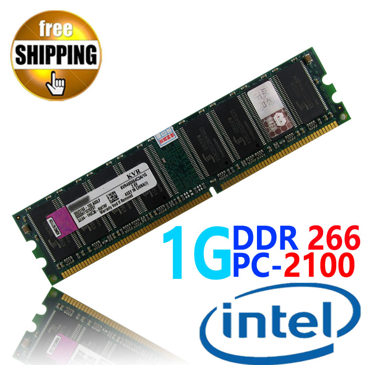 Brand New Sealed DDR1 DDR 266 / PC 2100 PC2100 1GB For Desktop PC DIMM Memory RAM DDR266 266MHz compatible with Intel processor