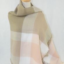 New Fashion Cheap Spain Desigual High Quality Square font b Tartan b font Ladies Blanket Shawl