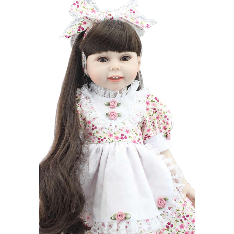 18 Inch full vinyl Reborn Baby Dolls Cheap Girl Toys Realistic American Doll Toy Lifesize Doll Baby Alive Lifelike Princess Girl