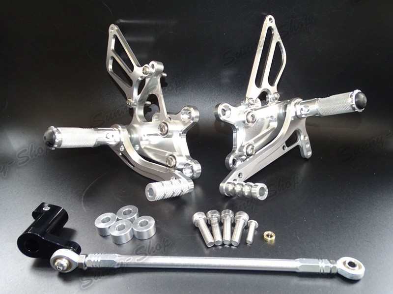 Rearsets for HONDA CBR954RR Type-2 Folding Pedals Silver B