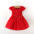 Retail 2017 Autumn bow Baby clothing ball gown children kids tutu baby girls dress baby dress
