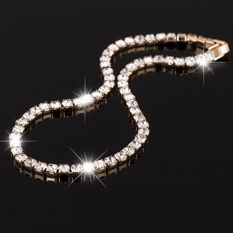 High Quality Rhinestone Romantic Choker Chain Necklace New Design Shiny Crystal Wedding Jewelry Female Fashion Accessory