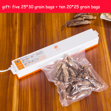 Fast Free Shipping 220V Automatic Electric Food Vacuum Sealer Portable Household Vacuum Packing Machine With Free Gift 15 bags