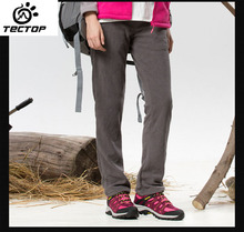 TECTOP Camping Hiking Autumn&Winter Outdoor Sport Pants Warm Fleece Windproof Fishing Pants Women Mountain Climbing pantalones