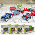 1 64 Children s Toys Farmer Farm Tractor Planting Machine Sprinkler Inertia Model Engineering Car Set