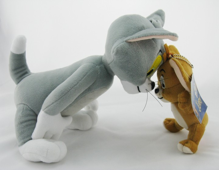 2pcs-lot-Baby-Toys-Cat-Tom-And-Jerry-Mouse-Plush-Stuffed-Toys-soft-Dolls-Boneca-Pelucia (3)