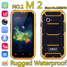 Original NO.1 M2 MTK6582 Rugged Waterproof IP68 Phone 4.5″inch Screen Android5.0 Quad Core 1GB RAM 8GB ROM 8MP WCDMA Smartphone