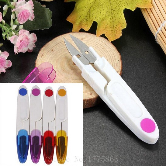 Description Picture 2 of itemNovelty Plastic Handle Sewing Snip Thread Cutter Tailor Scissors Cross Stitch DIY Craft Tool AA7482