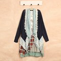 casual lace layered blazer jacket lolita vintage hippie Harajuku japanese mori girl crochet lace sweater cardigan