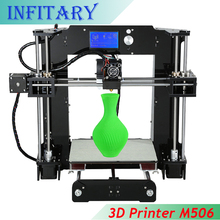 Upgrade M505 Full Acrylic Reprap Prusa i3 LCD 3d printer DIY Kit printer 3d-metal-printer support 0.1mm Print with 15M Filament