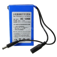 4000mAh DC 12V Super Rechargeable Lithium ion Battery Pack Plug