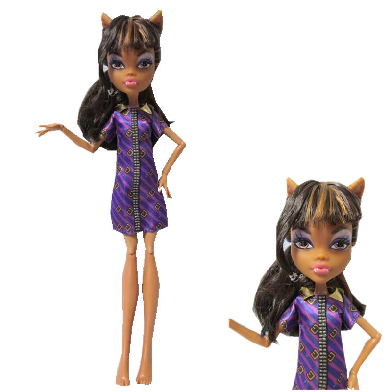 Original monster inc high dolls/Clawdeen wolf/New Styles plastic toys Best gift without box Free shipping Moveable Joint Body