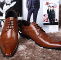 NEW Italian Style genuine leather shoes men s fashion brand design oxfords business casual lace up