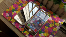 Hot 9H Hardness Front Back Mirror Effect Tempered Glass Screen Protector For iPhone 5 5S 6