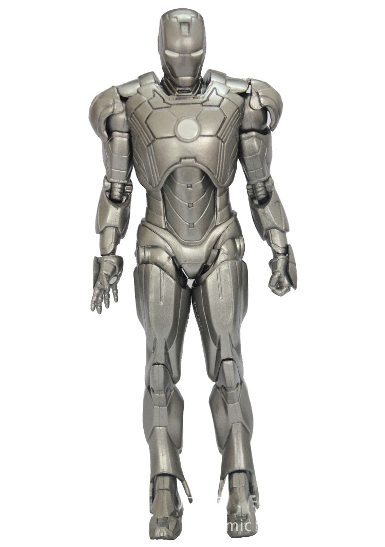 Promotion!!New Marvel Iron Man 3 Action Figure Superhero Mark  ABS Silver Figure Toy 18cm Chritmas Gift