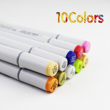 10 piece/lot Choose By Yourself 160 Colors Double Head Sketch Marker Pen Interior Stationer Painting Sketch Art Copic Marker Pen