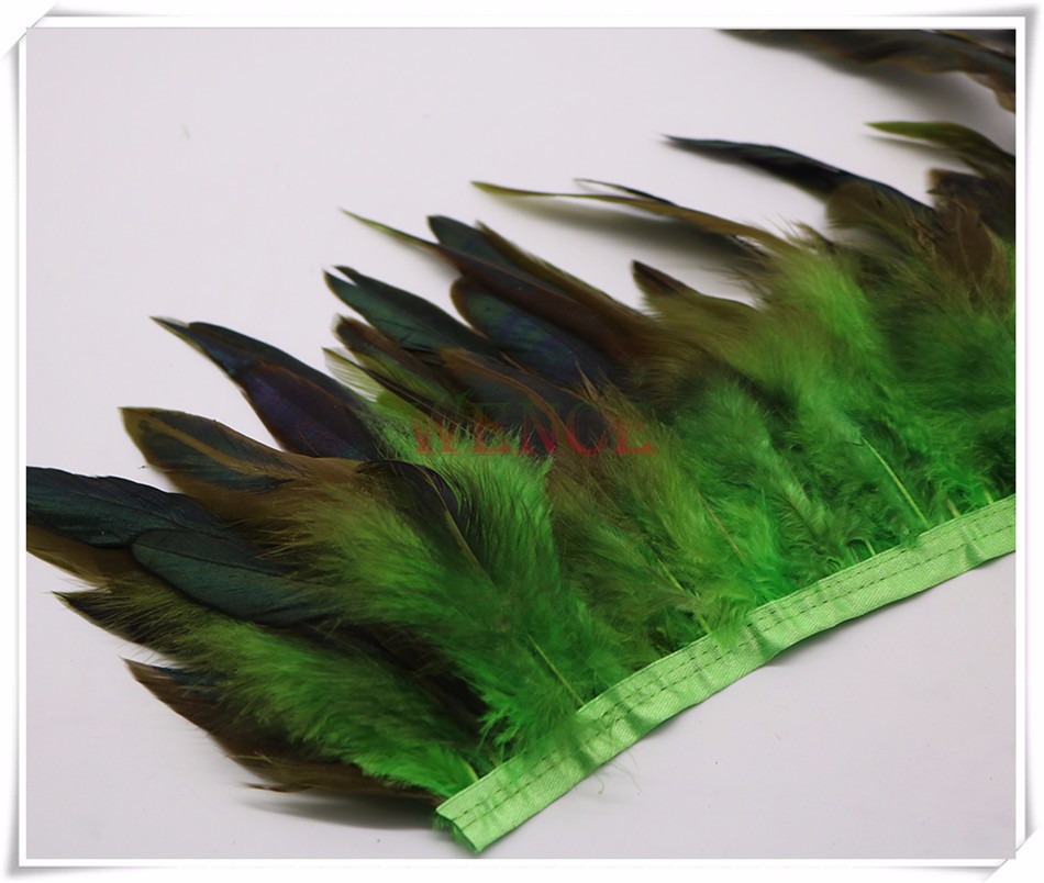 950.800 rooster feather trim green 5