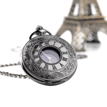 High Quality 1 PC Dial 45mm Roman dual display gift antique pocket watch pocket watch retro