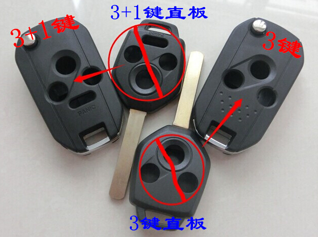 5PCS/lot For Subaru Legacy Forester Outback XV Modified Flip Folding Remote Key Shell Case 3 Button/4 Button Fob Key Cover