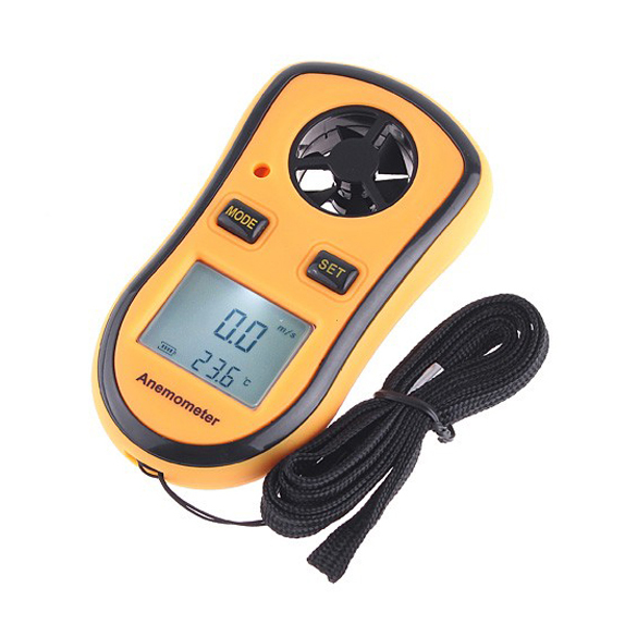 Digital LCD Pocket Anemometer Wind Speed Scale Gauge Meter Thermometer GM8908