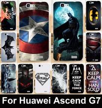 Captain American Batman Superman mobile phone case protective case hard Back cover Skin Shell for Huawei Ascend G7 C199