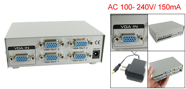  AC 110 - 240  4 () VGA   150  w   DC 5 