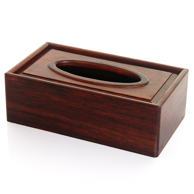 Wooden Tissue holder PterocarpuserinaceusPoir Ambila Wood Square Paper