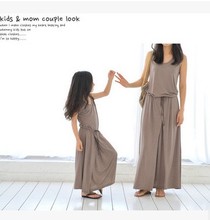 Family fitted mother of women 2015 summer paragraph Korean fashion long knitted dress