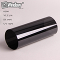 Black nano ceramic film 5 VLT car window film 60 x 100 1 52x30m roll
