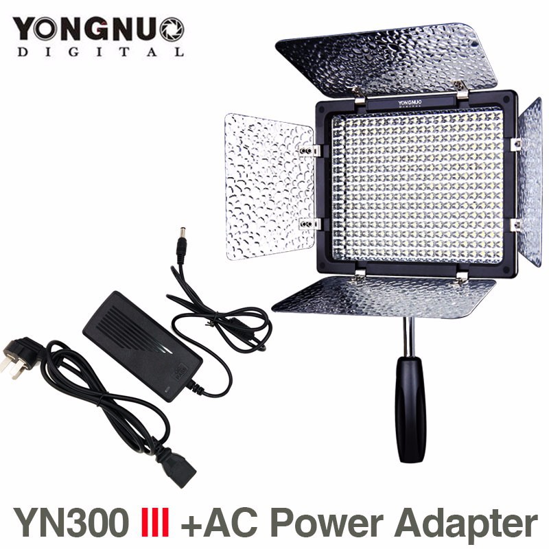 YN300withbatteryac-adapter