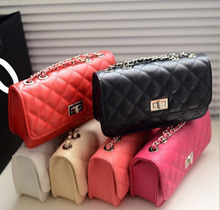 100PCS/lot Lattice Women PU Leather Bag – With Chain strap