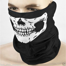 Cycling Bike Skull Skeleton Multi-functional Headwear Hat Neck Ghost Scarf Outdoor Motorcycle Bicycle Half Face Mask Cap New