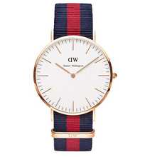 Fashion Luxury Style Watches rose DW Watch Women Men Nylon Strap Military Quartz Wristwatch Clock hombre 40mm