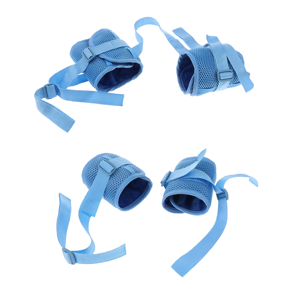 1 Pair Breathable Safety Wrist Ankle Foot Restraint Band For Hospital