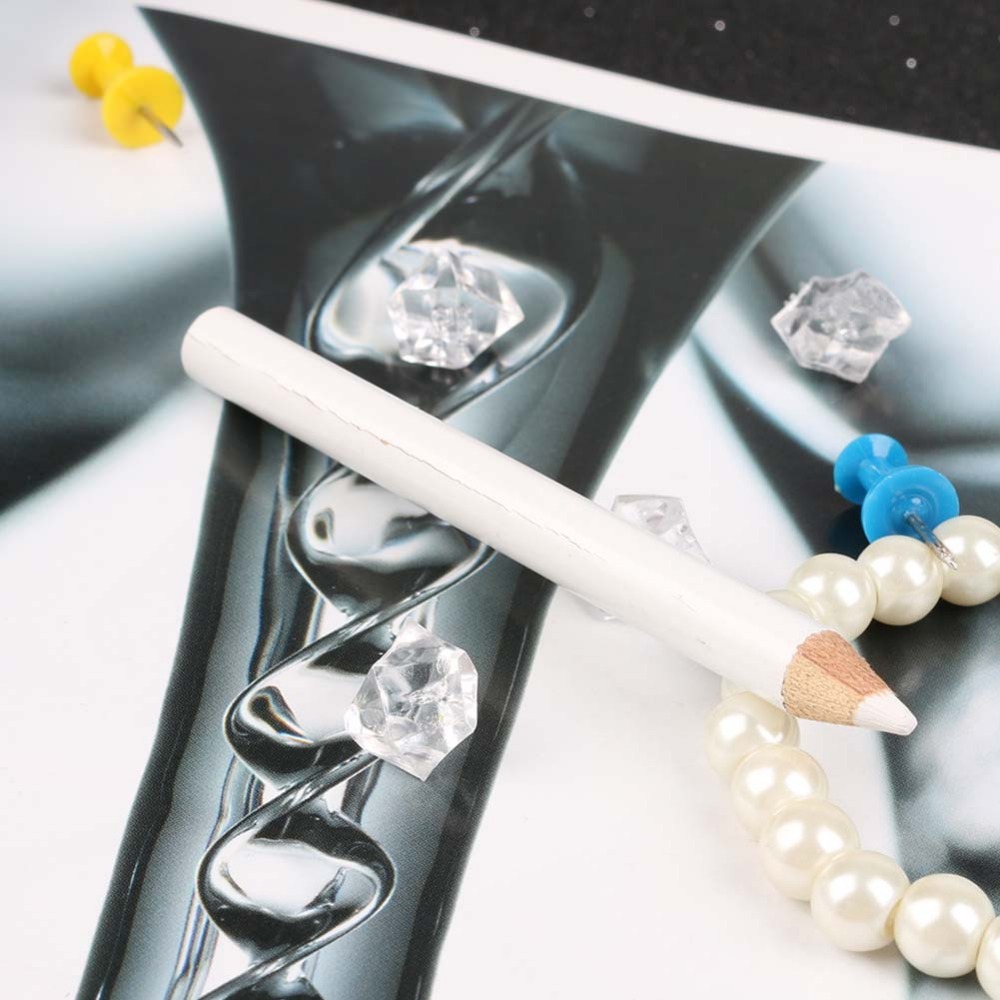 Nail Art Picker Pencil Ideas 4 Pcs Gem Crystal Rhinestones Picker Pencil Nail Art Craft Tool Wax White Pen New