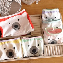 Polar bear cute cartoon women underwear candy colored panties string tanga briefs intimo donna bragas panty calcinha fio dental