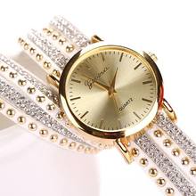 77 Fashion 15 Colors Summer Style Luxury Casual Geneva Wristwatch Watch Women Gold Bracelet Dress Watch