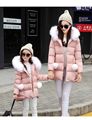 2016 winter new in mother and daughter princess outerwear jacket fashion hot sale Korean Style cotton