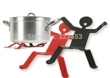 Kitchens Rack Kitchen accessories 1Piece Small Boy Pot Holder Metal iron Insulated pad Mat